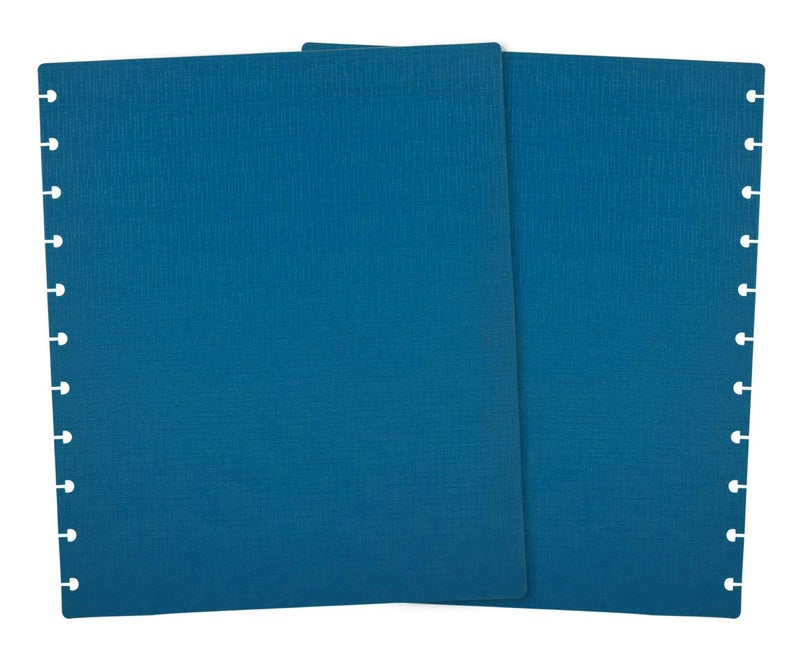 Talia Discbound Notbook - Cover and Disc Set (Set 2 (3pk), Letter Set) - Black, Blue, Grey - Image 4
